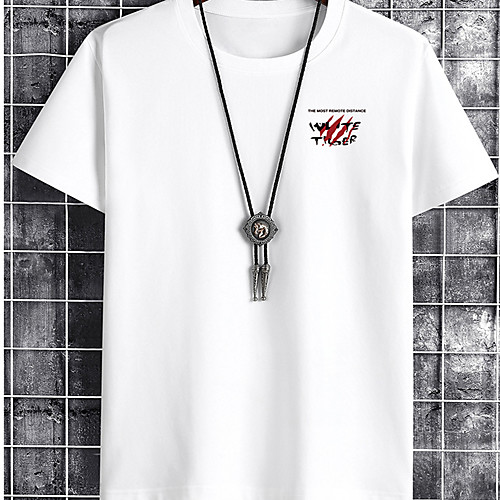 

Men's Unisex Tee T shirt Hot Stamping Graphic Prints Letter Plus Size Print Short Sleeve Casual Tops Cotton Basic Designer Big and Tall White Black Khaki