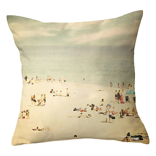 

Beach Vacation Double Side Cushion Cover 1PC Soft Decorative Square Throw Pillow Cover Cushion Case Pillowcase for Sofa Bedroom Livingroom Outdoor Superior Quality Machine Washable Outdoor Cushion for Sofa Couch Bed Chair