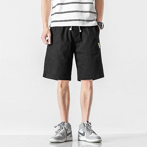 

Men's Cargo Shorts Athleisure Cycling Quick Dry Moisture Wicking Lightweight Breathable Soft Outdoor Sports Casual Daily Active Shorts Pants Simple Solid Color Knee Length Classic Drawstring Pocket