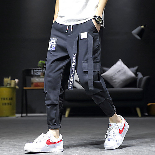 

Men's Stylish Sporty Casual / Sporty Streetwear Comfort Daily Sports Jogger Pants Jeans Tactical Cargo Trousers Pants Graphic Full Length Drawstring Pocket Elastic Drawstring Design Print ArmyGreen