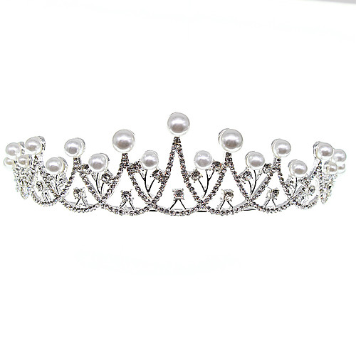 

bridal crown hair accessories pearl rhinestone headband headdress birthday party hair comb accessories