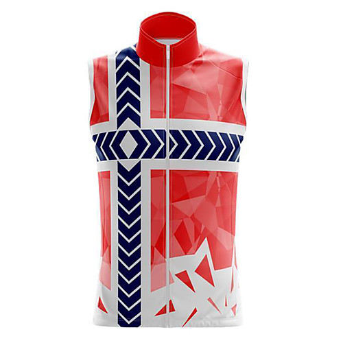 

21Grams Women's Sleeveless Cycling Jersey Summer Spandex Polyester Red National Flag Bike Top Mountain Bike MTB Road Bike Cycling Quick Dry Moisture Wicking Breathable Sports Clothing Apparel