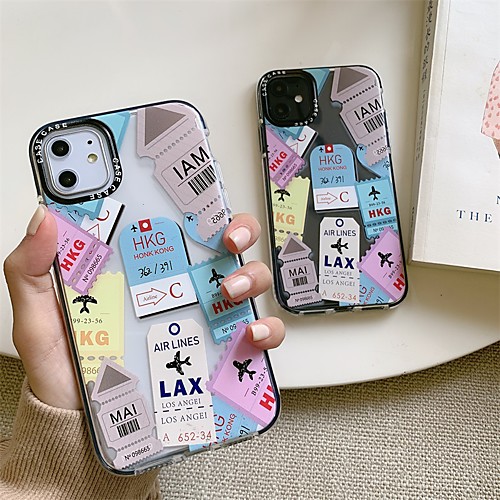 

Phone Case For Apple Back Cover iPhone 12 Pro Max 11 SE 2020 X XR XS Max 8 7 6 Shockproof Dustproof Geometric Pattern TPU