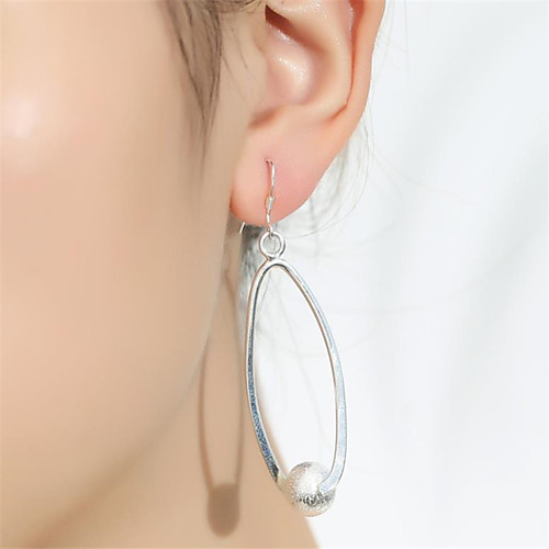 

Women's Hoop Earrings Classic Fashion Romantic Punk Trendy Cute Sweet Earrings Jewelry Silver For Street Gift Date Birthday Festival 1 Pair
