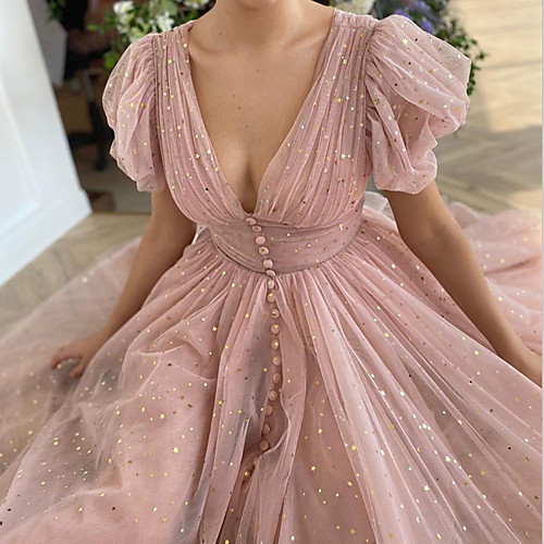 

Women's Swing Dress Maxi long Dress Blushing Pink Red Half Sleeve Solid Color Patchwork Summer Elegant Casual 2021 S M L XL