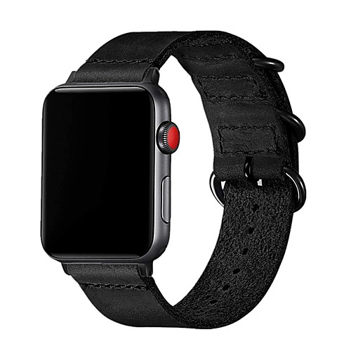 

Smart Watch Band for Apple iWatch 1 pcs Business Band Genuine Leather Replacement Wrist Strap for Apple Watch Series SE / 6/5/4/3/2/1