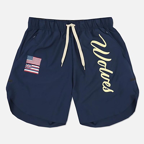 

Men's Athleisure Sports Outdoor Sports Casual Sports Sweatpants Shorts Pants Letter Print ArmyGreen Black Navy Blue