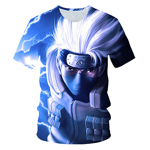 

Inspired by Naruto Uchiha Sasuke Anime Cartoon 100% Polyester 3D Harajuku Graphic Kawaii T-shirt For Women's / Men's
