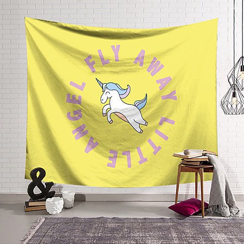 

Unicorn Wall Tapestry Art Decor Blanket Curtain Hanging Home Bedroom Living Room Decoration Polyester