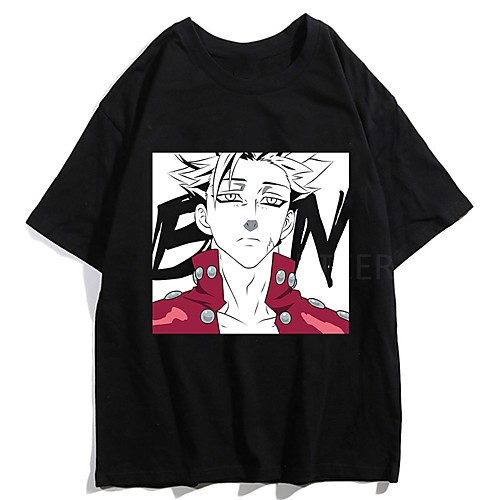 

Inspired by The Seven Deadly Sins Cosplay Anime Cartoon Polyester / Cotton Blend Print Harajuku Graphic Kawaii T-shirt For Women's / Men's