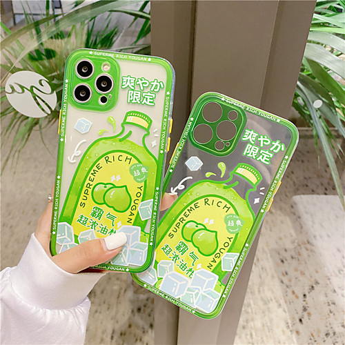 

Phone Case For Apple Back Cover iPhone 12 Pro Max 11 SE 2020 X XR XS Max 8 7 Shockproof Dustproof Word / Phrase TPU