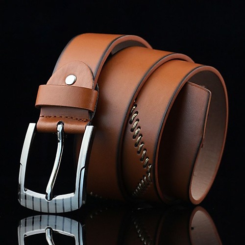 

Men's Wide Belt Office / Career Daily Wear As the Picture Belt Solid Color
