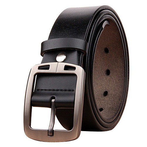 

Men's Wide Belt Office / Career Daily Wear As the Picture Belt Solid Color / Leather