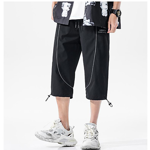 

Men's Chino Shorts Pants Letter Black