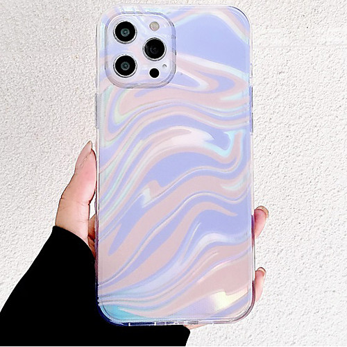 

Phone Case For Apple Back Cover iPhone 12 Pro Max 11 SE 2020 X XR XS Max 8 7 Shockproof Dustproof Color Gradient Geometric Pattern TPU