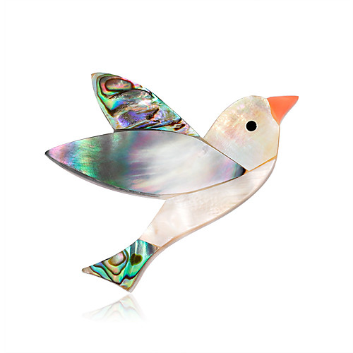 

fashion bird animal brooch natural abalone shell series brooch