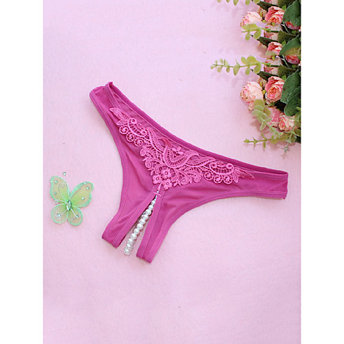 

Women's Print Brief Micro-elastic Low Waist 1 PC Purple One-Size