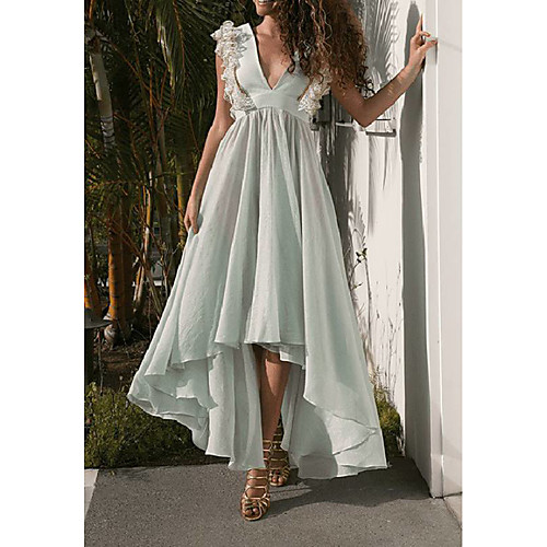

Women's A Line Dress Midi Dress Sky Blue Sleeveless Solid Color Summer Casual 2021 S M L XL