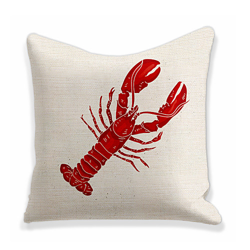

Langoustine Lobster Double Side Cushion Cover 1PC Soft Decorative Square Throw Pillow Cover Cushion Case Pillowcase for Bedroom Livingroom Superior Quality Machine Washable Outdoor Cushion for Sofa Couch Bed Chair