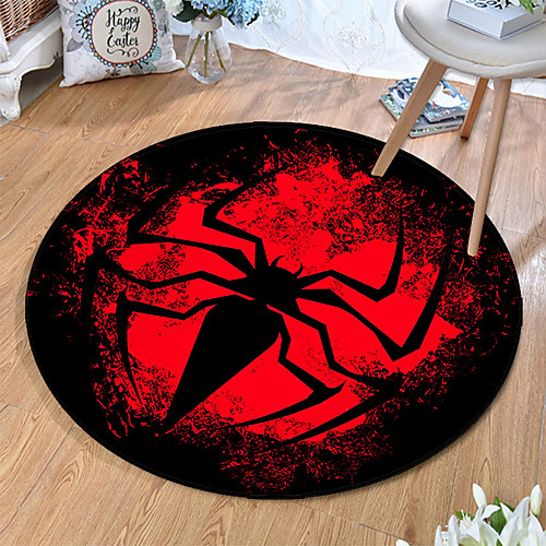 

Round 5mm Area Rugs Machine Made Polyster Non Skid Modern 3D