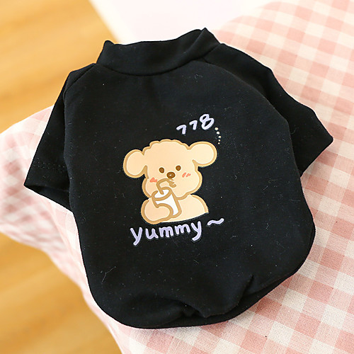 

Dog Shirt / T-Shirt Dog Costume Character Elegant Adorable Cute Dailywear Casual / Daily Dog Clothes Puppy Clothes Dog Outfits Breathable White Black Costume for Girl and Boy Dog Polyester XS S M L