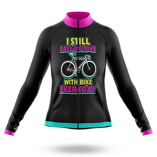 

21Grams Women's Long Sleeve Cycling Jersey Summer Spandex Polyester Black / Red Bike Jersey Top Mountain Bike MTB Road Bike Cycling Quick Dry Moisture Wicking Breathable Sports Clothing Apparel