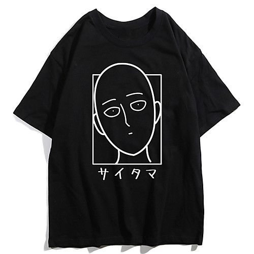 

Inspired by ONE PUNCH-MAN Cosplay Anime Cartoon Polyester / Cotton Blend Print Harajuku Graphic Kawaii T shirt For Women's / Men's