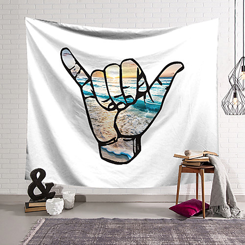 

Ocean Landscape Wall Tapestry Art Decor Blanket Curtain Hanging Home Bedroom Living Room Decoration Polyester