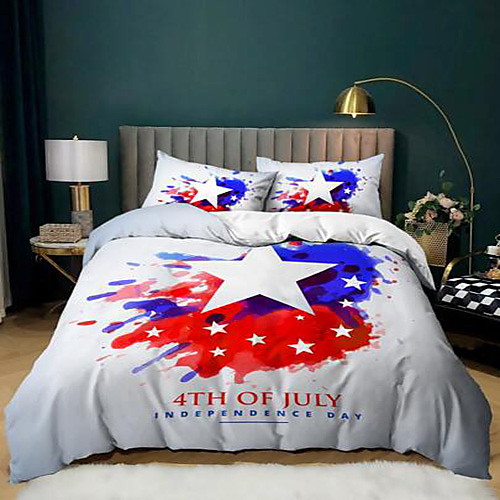 

3-Piece Duvet Cover Set Hotel Bedding Sets Comforter Cover with Soft Lightweight Microfiber Include 1 Duvet Cover 2 Pillowcases for Double/Queen/King(1 Pillowcase for Twin/Single)