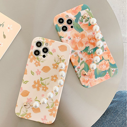 

Phone Case For Apple Back Cover iPhone 12 Pro Max 11 SE 2020 X XR XS Max 8 7 Shockproof Dustproof Graphic Flower TPU