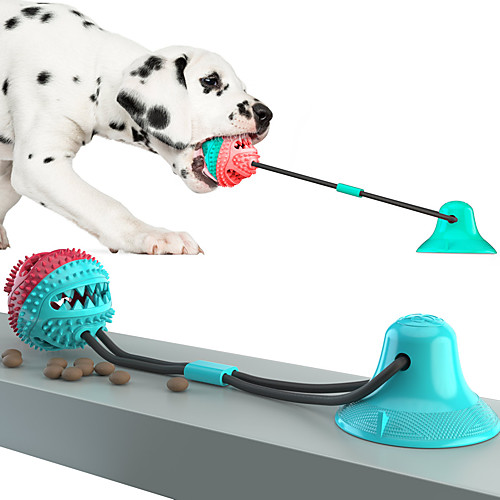 

Squeaking Toy Teeth Cleaning Toy Dog Chew Toys Food Dispenser Toy Dog Pet Friendly Teething Rope Toy Teething Toy TPR Gift Pet Toy Pet Play