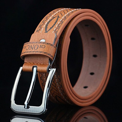 

Men's Wide Belt Office / Career Daily Wear As the Picture Belt Solid Color