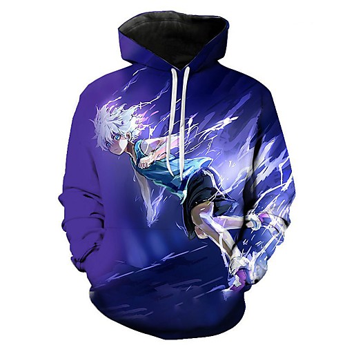 

Inspired by Hunter X Hunter Cosplay Anime Cartoon 100% Polyester 3D Harajuku Graphic Kawaii Hoodie For Women's / Men's