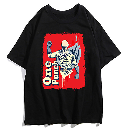 

Inspired by ONE PUNCH-MAN Cosplay Anime Cartoon Polyester / Cotton Blend Print Harajuku Graphic Kawaii T shirt For Women's / Men's