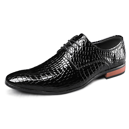 

Men's Oxfords Business Classic British Daily Faux Leather Breathable Red Black Blue Spring Summer