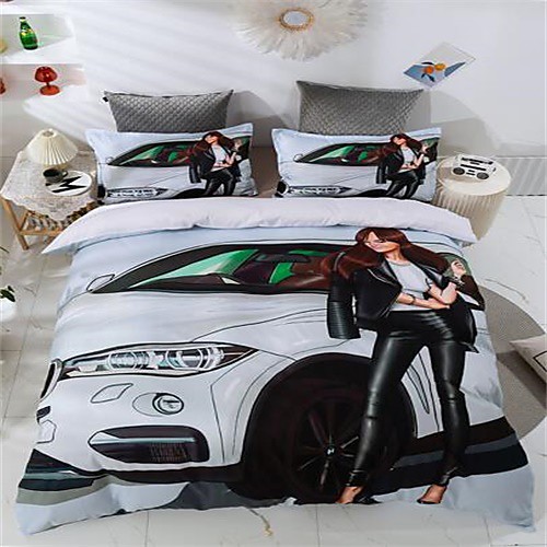 

3-Piece Duvet Cover Set Hotel Bedding Sets Comforter Cover with Soft Lightweight Microfiber Include 1 Duvet Cover 2 Pillowcases for Double/Queen/King(1 Pillowcase for Twin/Single)