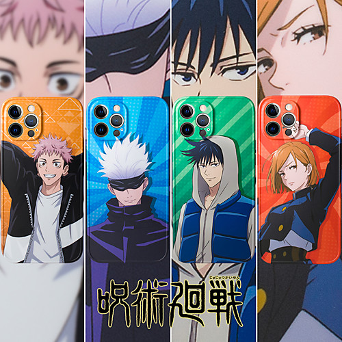 

Jujutsu Kaisen Phone Case For Apple Back Cover iPhone 12 Pro Max 11 SE 2020 X XR XS Max 8 7 Shockproof Dustproof Cartoon Geometric Pattern TPU