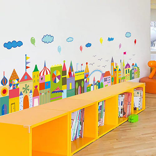 

cute animal cartoon skirting wall stickers kindergarten children's room wall decoration stickers waist line wallpaper self-adhesive 5070CM