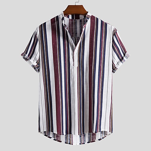 

Men's Golf Shirt Tennis Shirt Other Prints Graphic Print Short Sleeve Vacation Tops Streetwear Exaggerated Light Brown