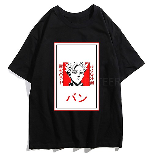 

Inspired by The Seven Deadly Sins Cosplay Anime Cartoon Polyester / Cotton Blend Print Harajuku Graphic Kawaii T-shirt For Women's / Men's