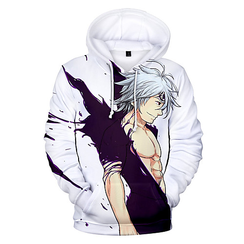 

Inspired by The Seven Deadly Sins Cosplay Anime Cartoon 100% Polyester 3D Harajuku Graphic Kawaii Hoodie For Women's / Men's