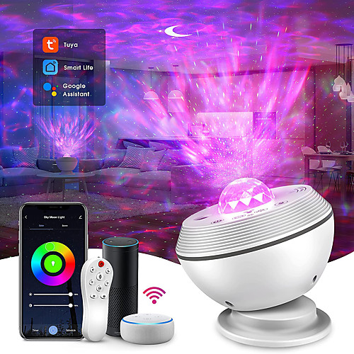 

Star Projector Night Light Galaxy Projector for Bedroom, 360°Rotation Starry Projector Works with Alexa Smart Phone APP Sensitive Touch Control Sky Light Projector for Kids Adult(Moon/Nebula/Star)