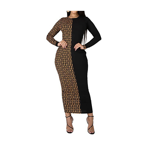 

Women's A Line Dress Midi Dress White Red Brown Long Sleeve Square Summer Casual 2021 S M L XL