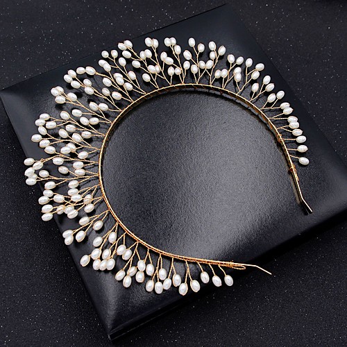 

Romantic Sweet Alloy Headbands / Headdress / Headpiece with Imitation Pearl 1 PC Wedding / Party / Evening Headpiece