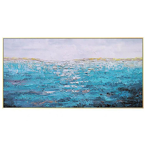 

Oil Painting Handmade Hand Painted Wall Art Modern Bright Color Seascape Abstract Home Decoration Decor Rolled Canvas No Frame Unstretched