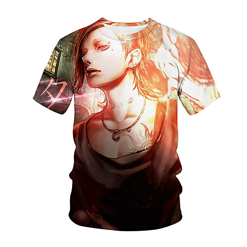 

Inspired by Tokyo Ghoul Cosplay Anime Cartoon 100% Polyester 3D Harajuku Graphic Kawaii T-shirt For Women's / Men's