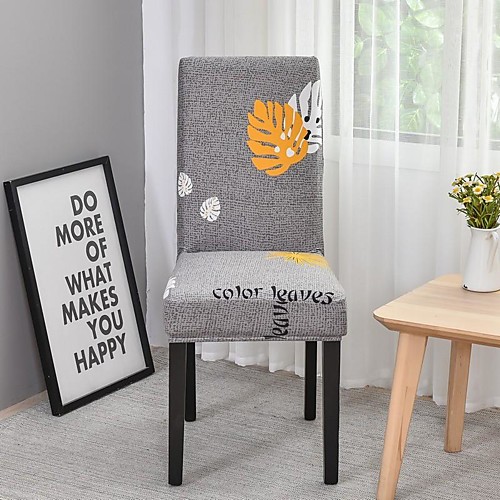

Print Super Soft Chair Cover Stretch Removable Washable Dining Room Chair Protector Slipcovers Home Decor Dining Room Seat Cover 1 Piece