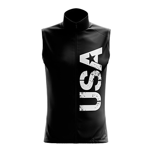 

21Grams Women's Sleeveless Cycling Jersey Summer Spandex Polyester Black USA Bike Top Mountain Bike MTB Road Bike Cycling Quick Dry Moisture Wicking Breathable Sports Clothing Apparel / Stretchy