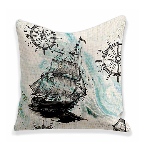 

Double Side Cushion Cover 1PC Faux Linen Soft Decorative Square Throw Pillow Cover Cushion Case Pillowcase for Sofa Bedroom Superior Quality Machine Washable