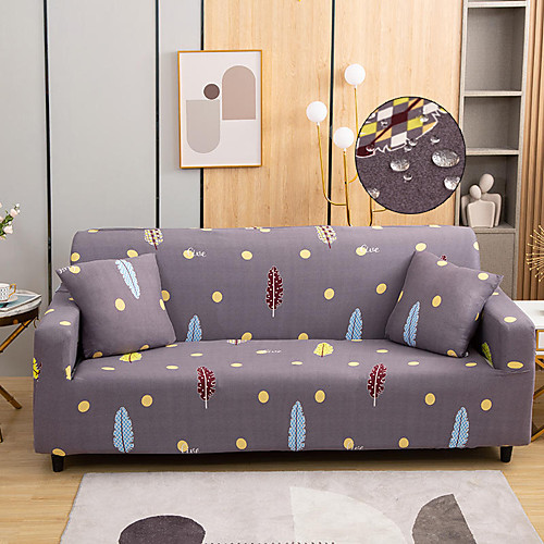

Stretch Sofa Cover Slipcover Elastic Sectional Couch Armchair Loveseat 4 or 3 seater L shapeWater RepellentSoft Durable Washable